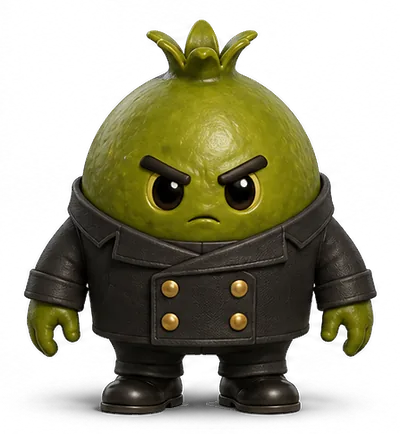 Unripe Pomegranate Stunt Double